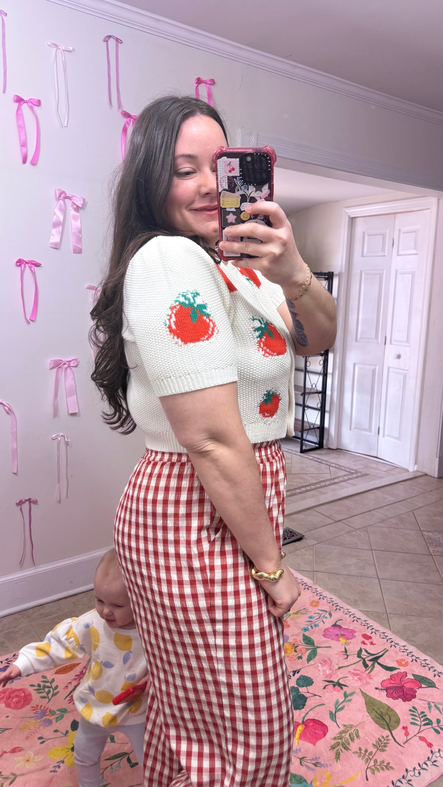 Fresh Pick Tomato Cardigan