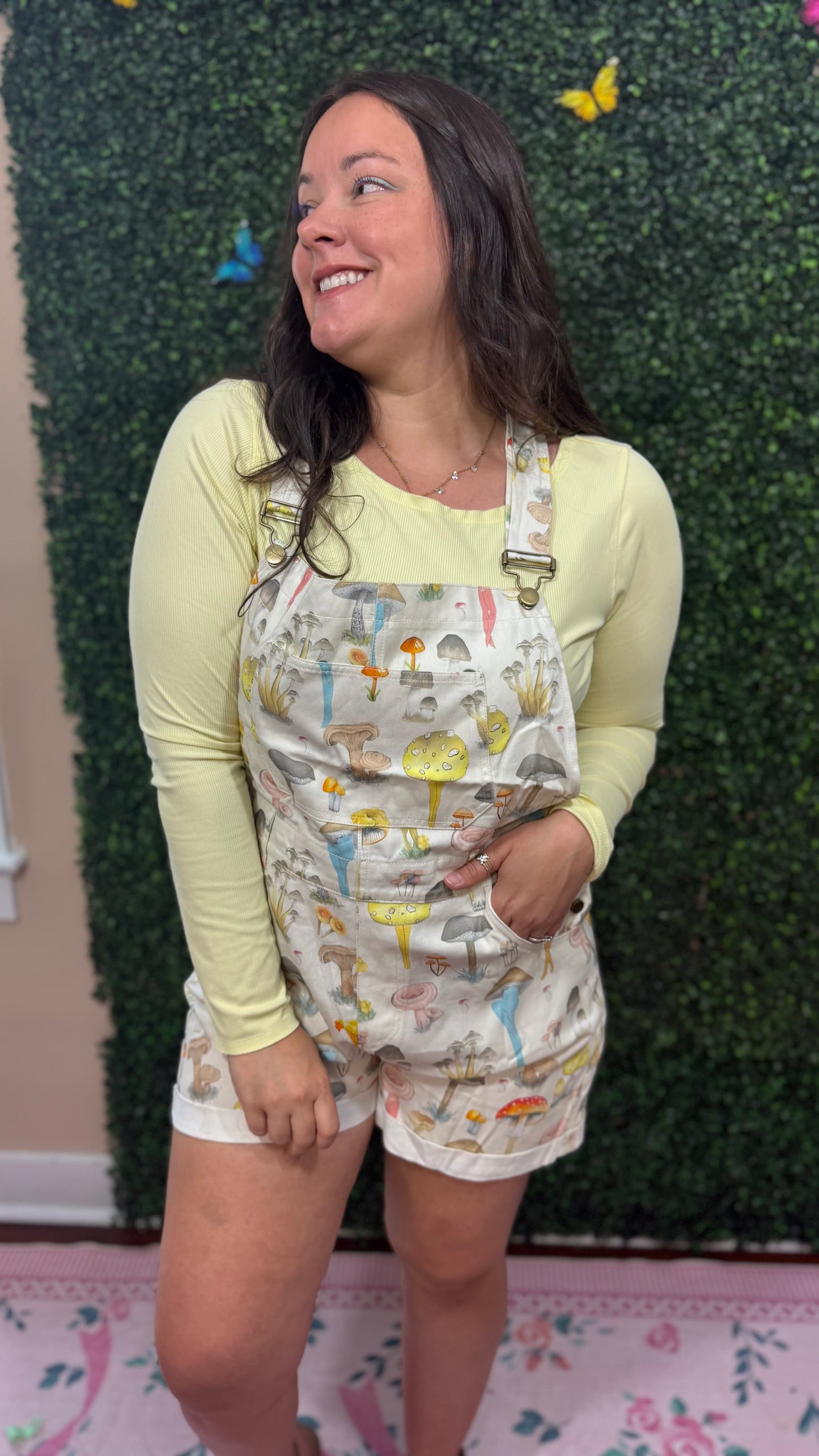 Whimsy Mushroom Shortalls