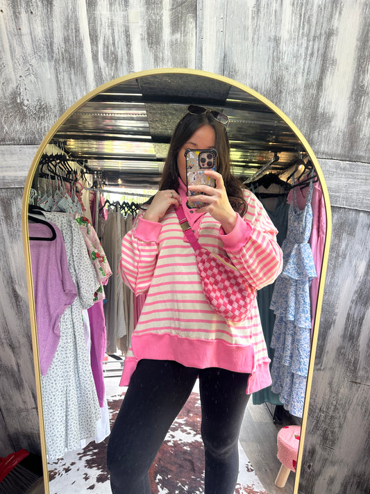 Pink/Cream Sweatshirt