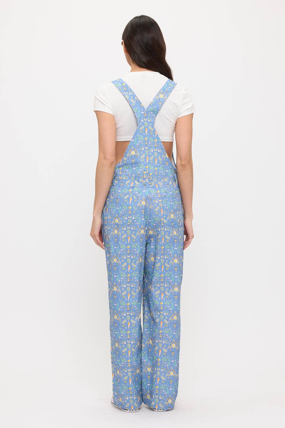 BEE GARDEN PRINT OVERALLS