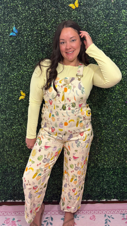 Cherries + Berries Overalls