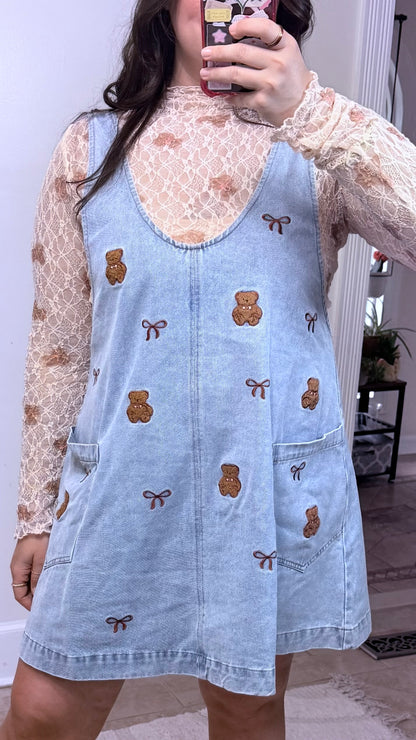 Teddy Love Denim Jumper