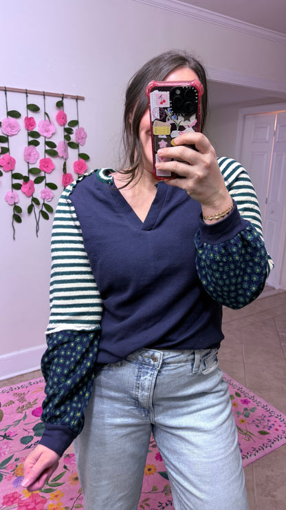 🌼 Wildflower Stripe Top