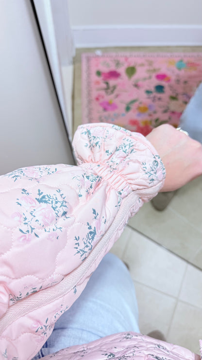 Pink Quilted Jacket