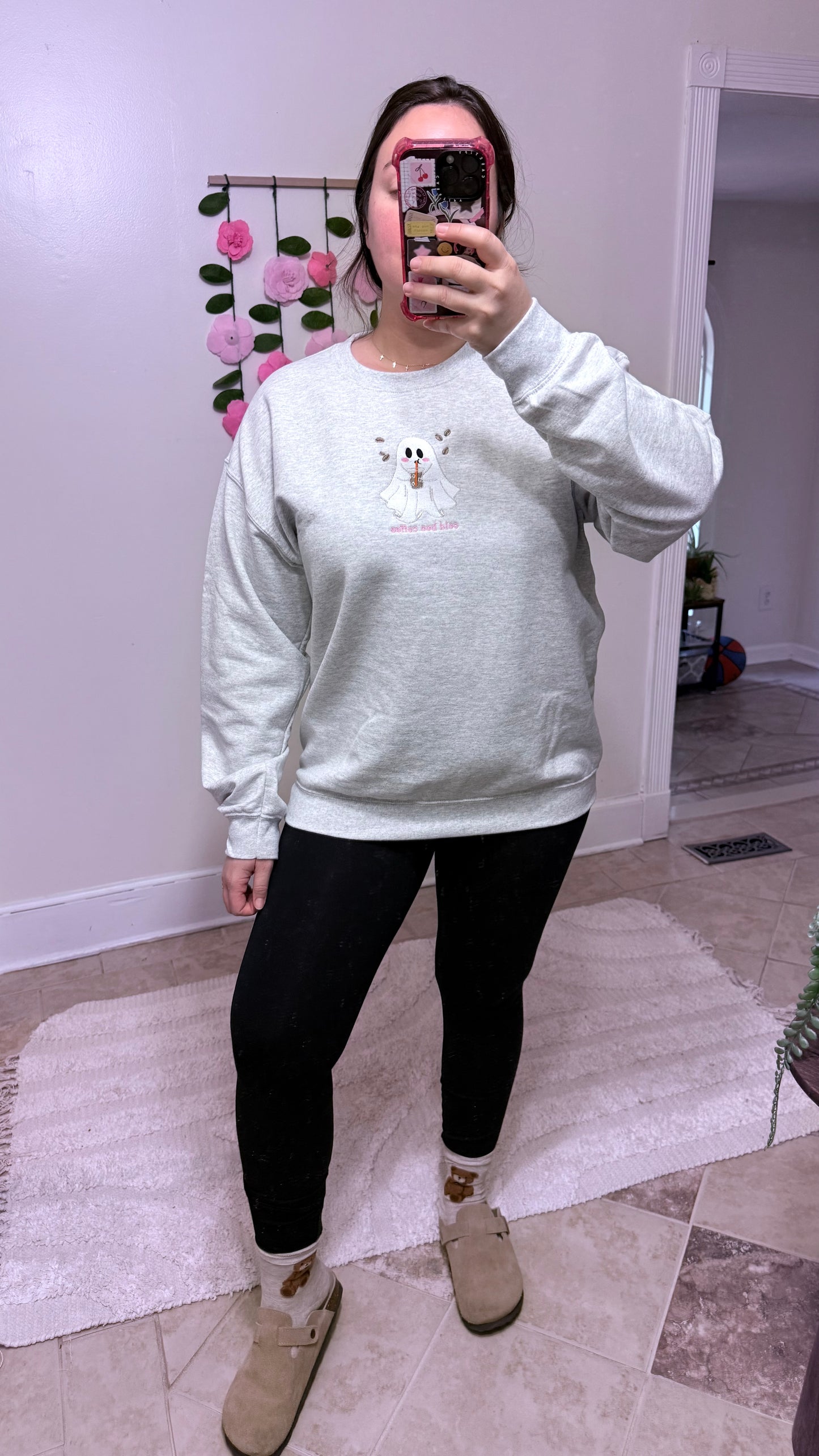 Cold Boo Embroidered Crewneck