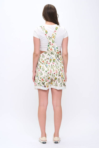 GARDEN PRINT SHORTALLS (S-XL)