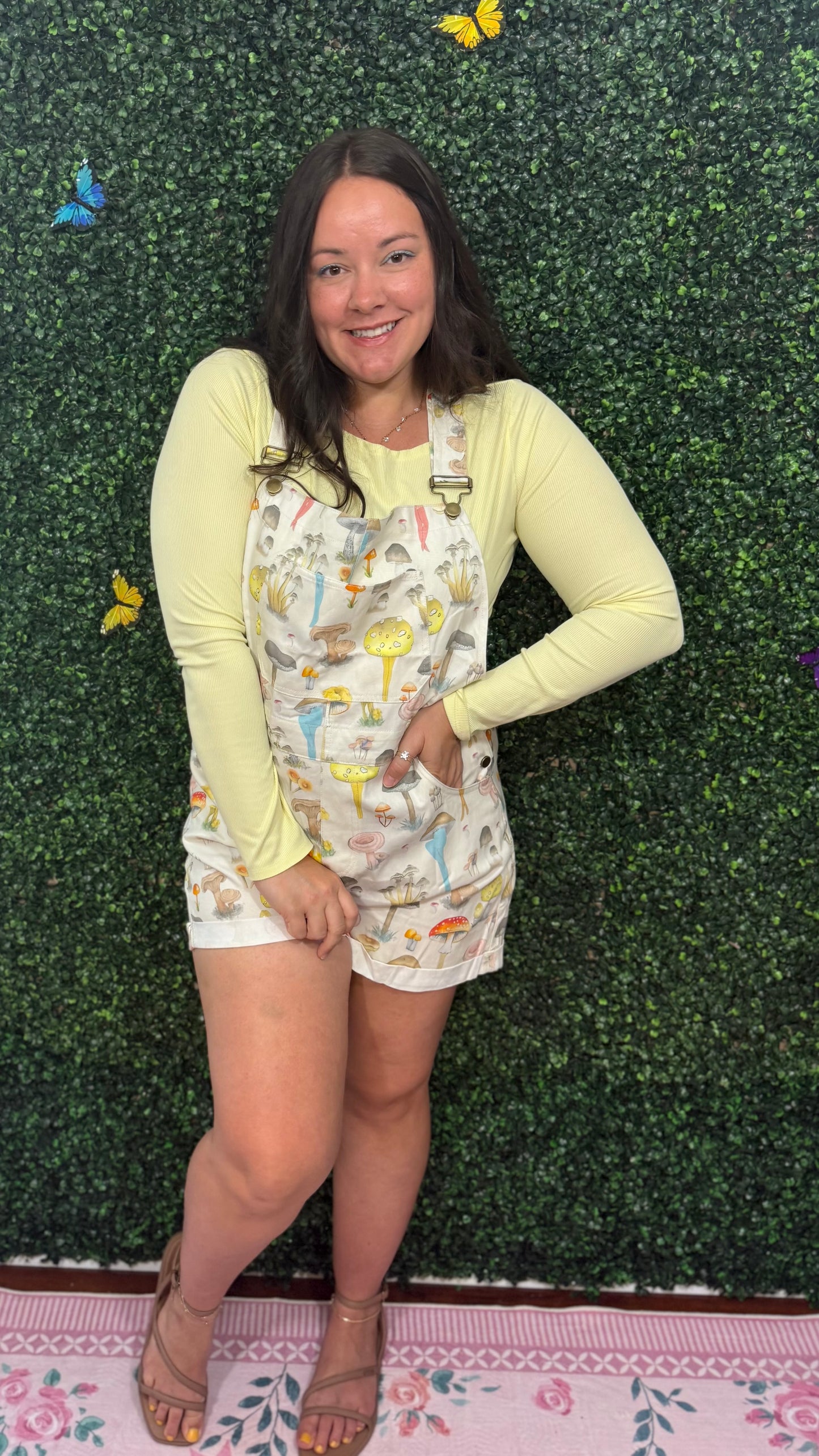 Whimsy Mushroom Shortalls