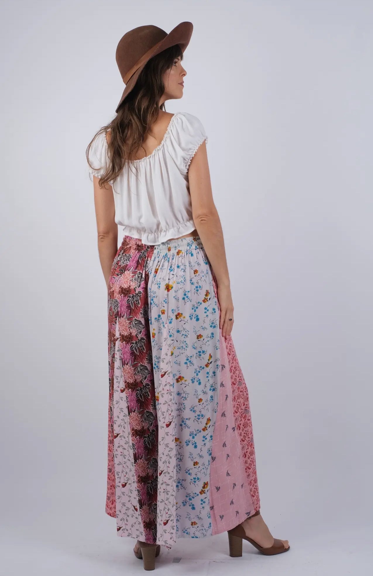 Petal Patch Pants – Boho Floral Mix