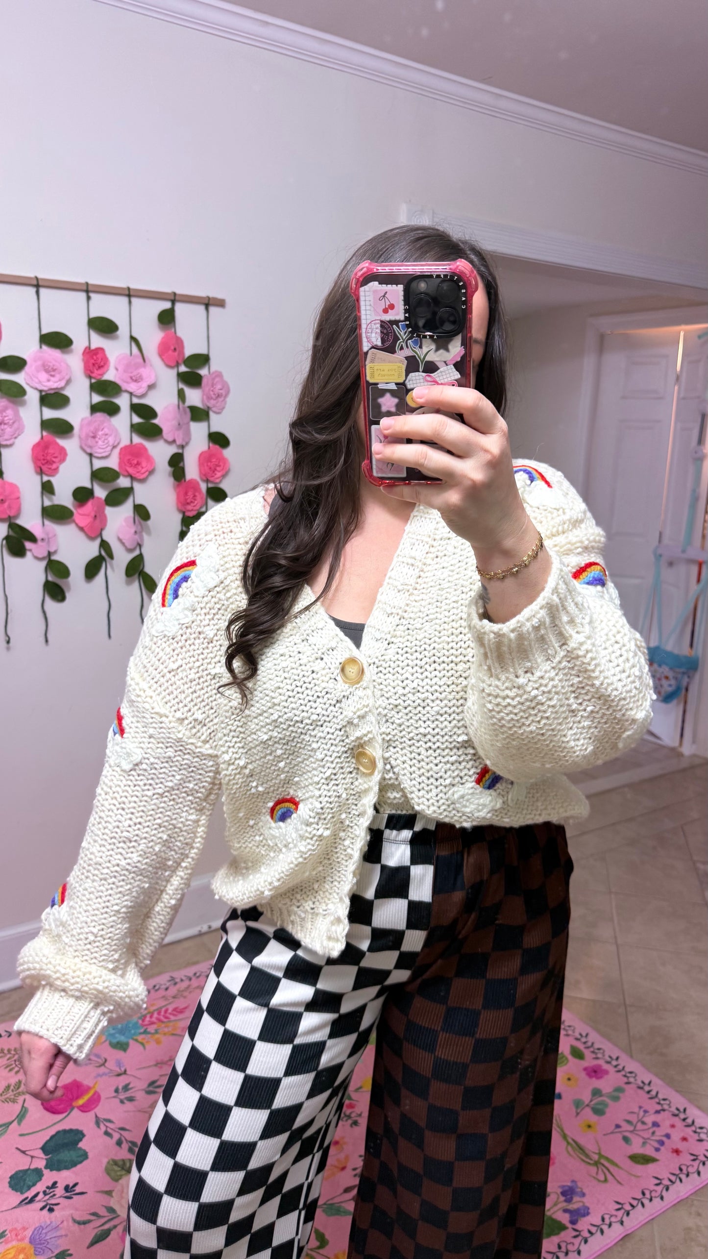 Chasing Rainbows Cardigan – Chunky Knit Rainbow Sweater