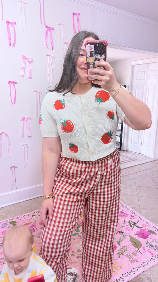 Fresh Pick Tomato Cardigan