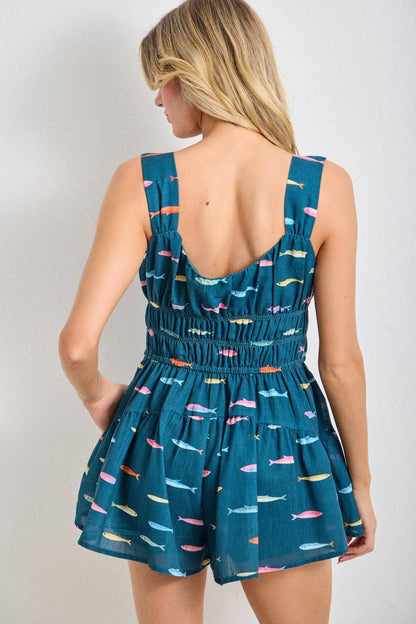 Fish Romper (1x-3x)