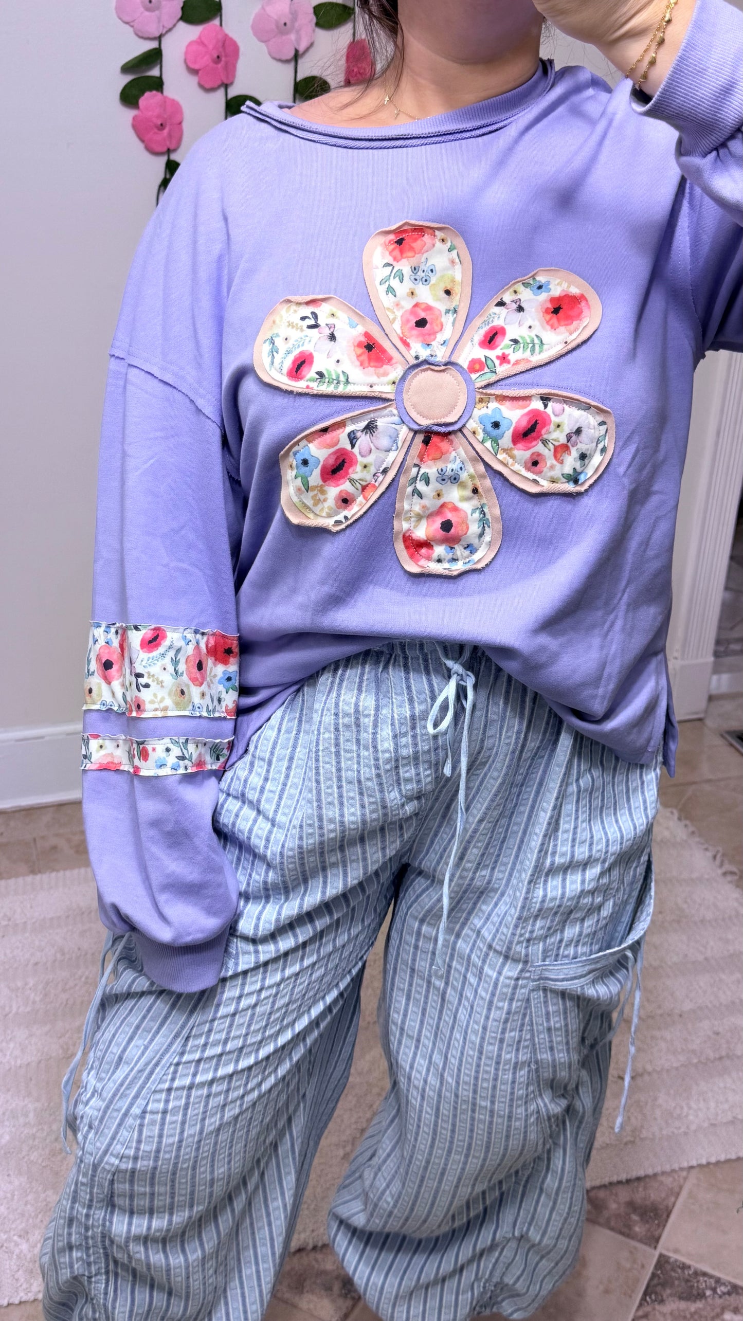 Petal Patch Pullover