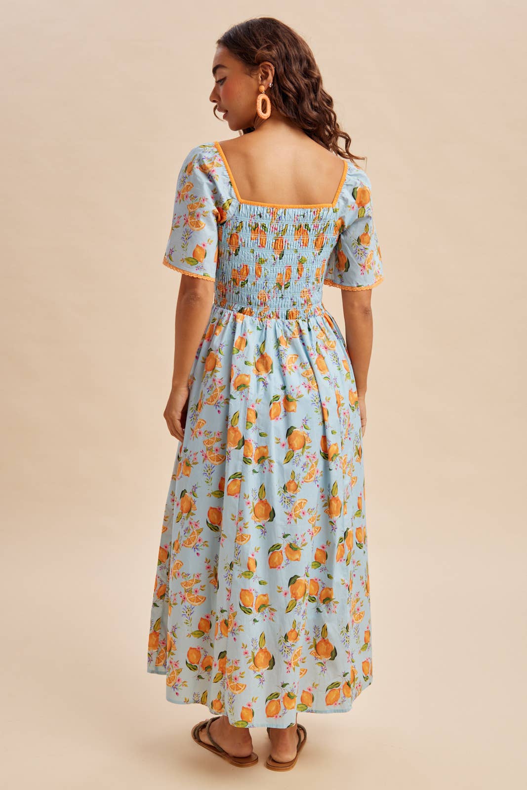 ORANGE MAXI DRESS