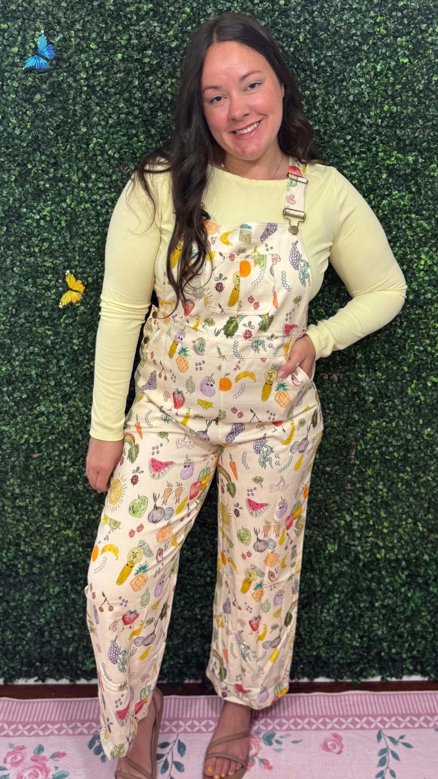 Cherries + Berries Overalls