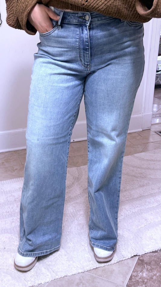 Judy Blue Vintage Wide Leg Jeans
