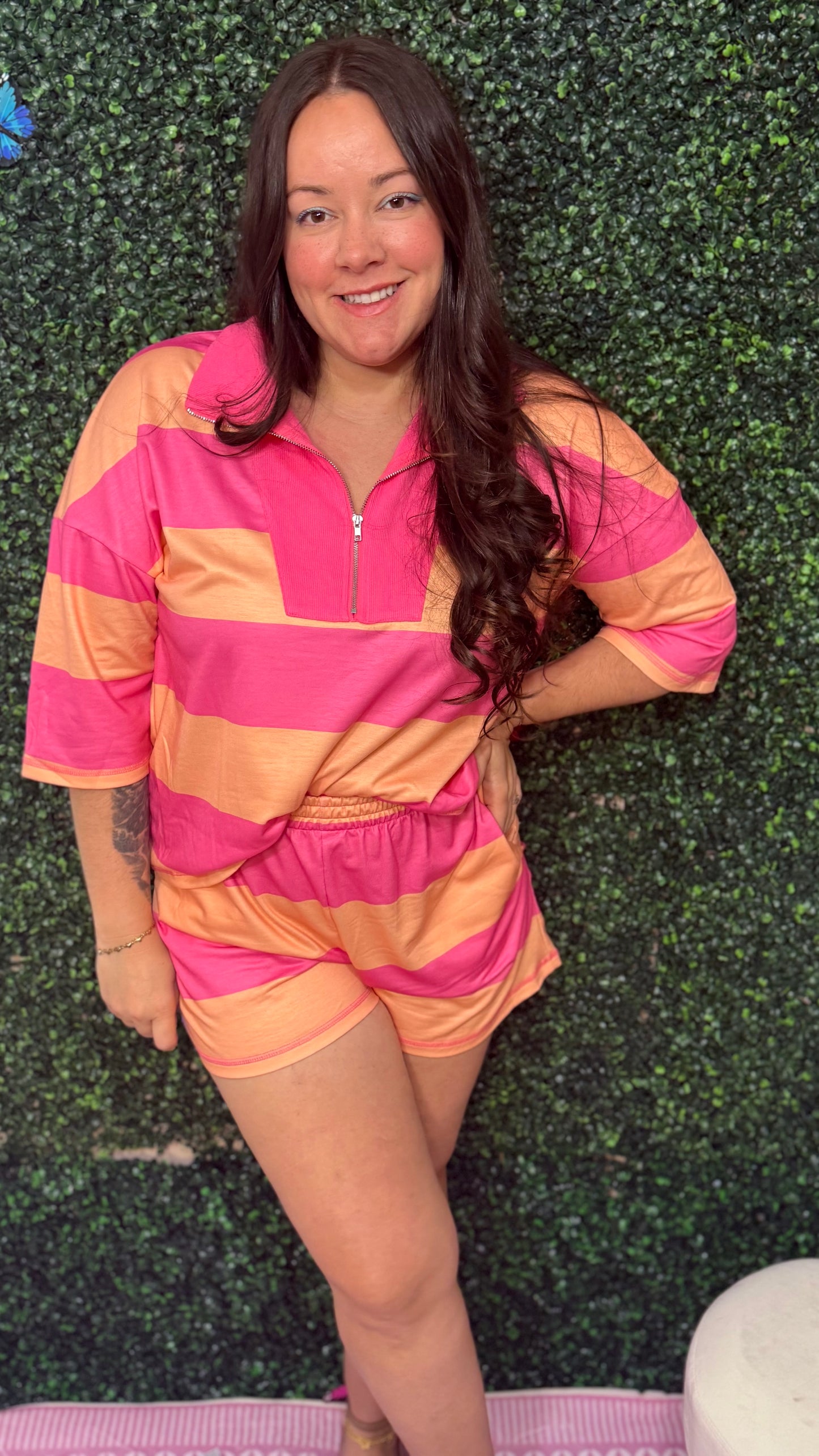 Orange Crush Shorts Set (S-XL)