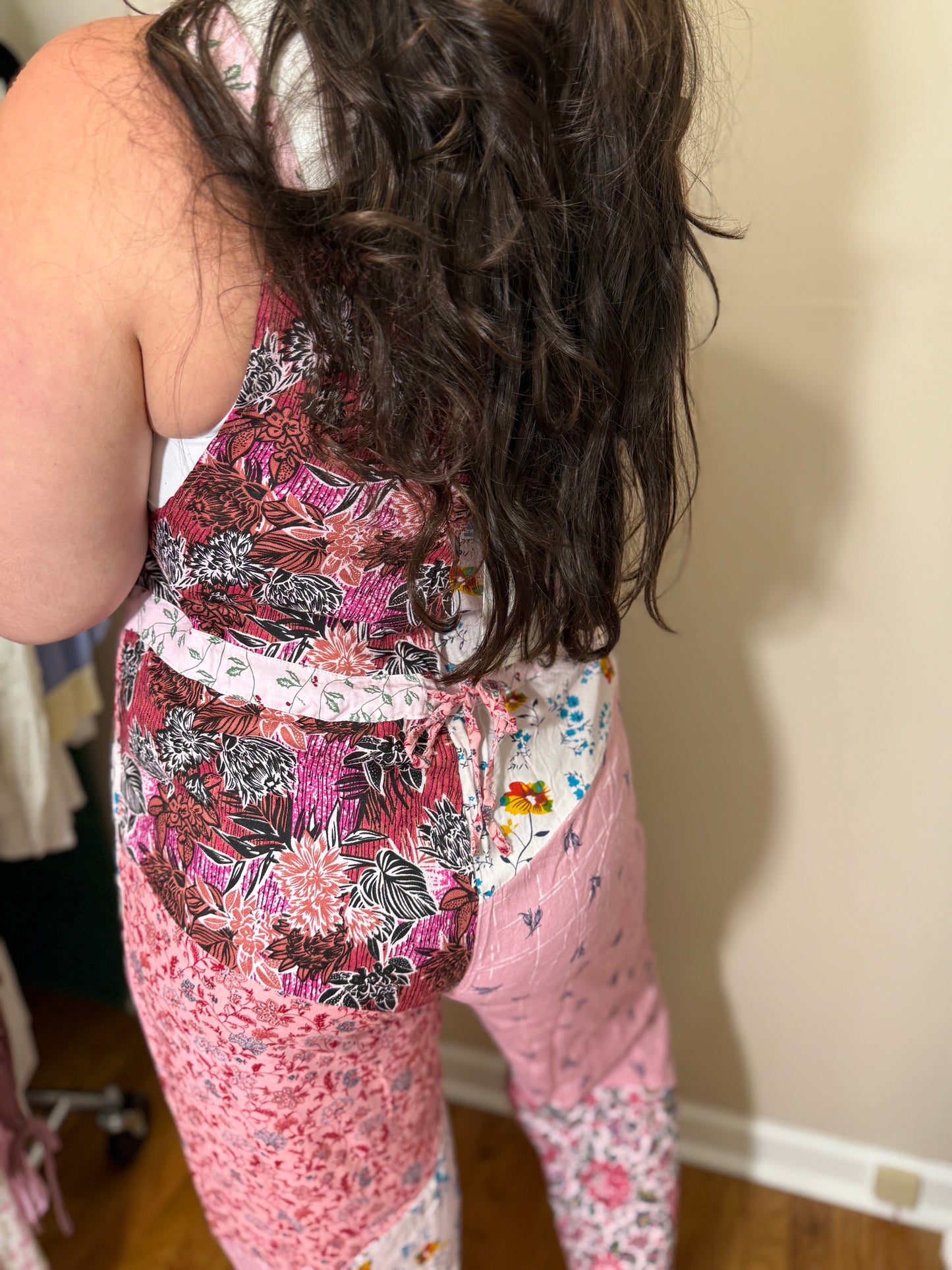 Petal Patch Overalls – Boho Floral Mix S/M