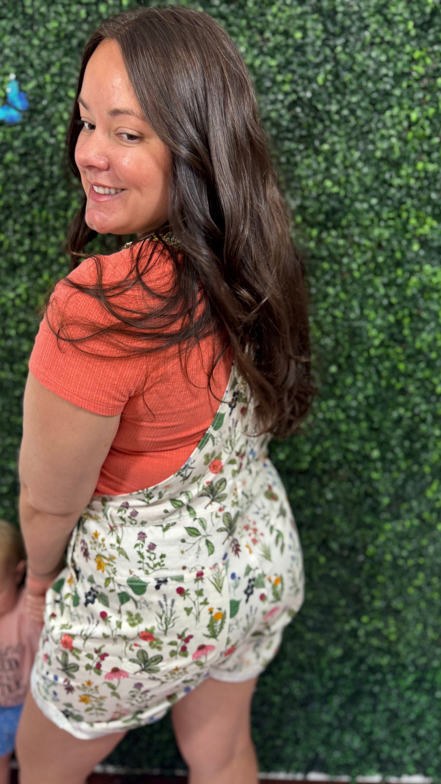 GARDEN PRINT SHORTALLS (S-XL)