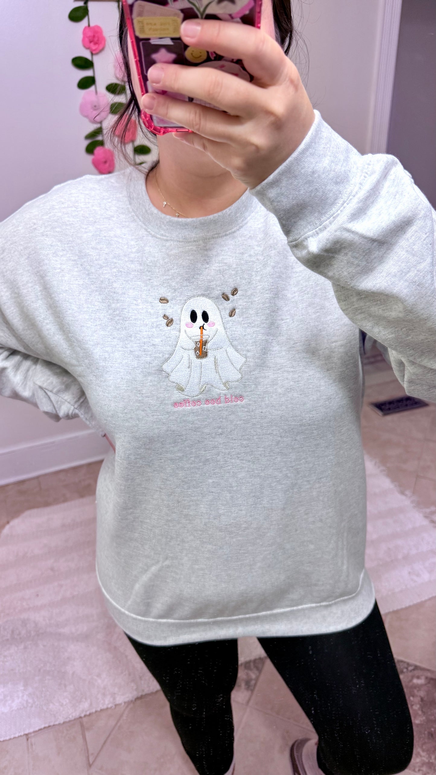 Cold Boo Embroidered Crewneck