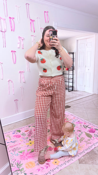 Fresh Pick Tomato Cardigan