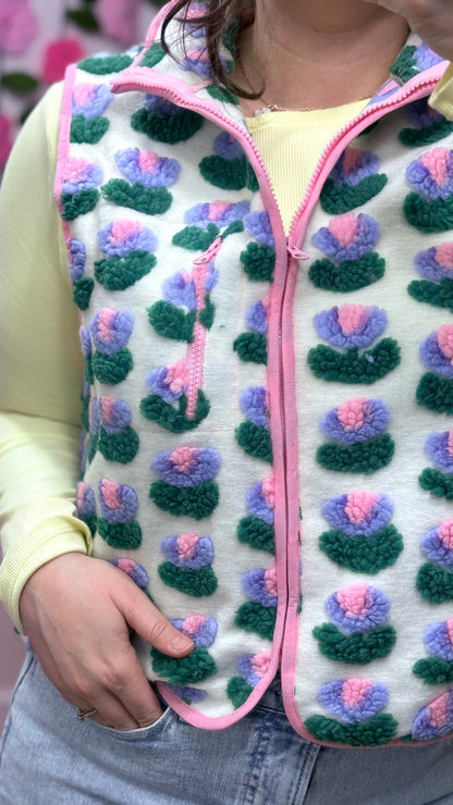 Tulip Pop Textured Vest