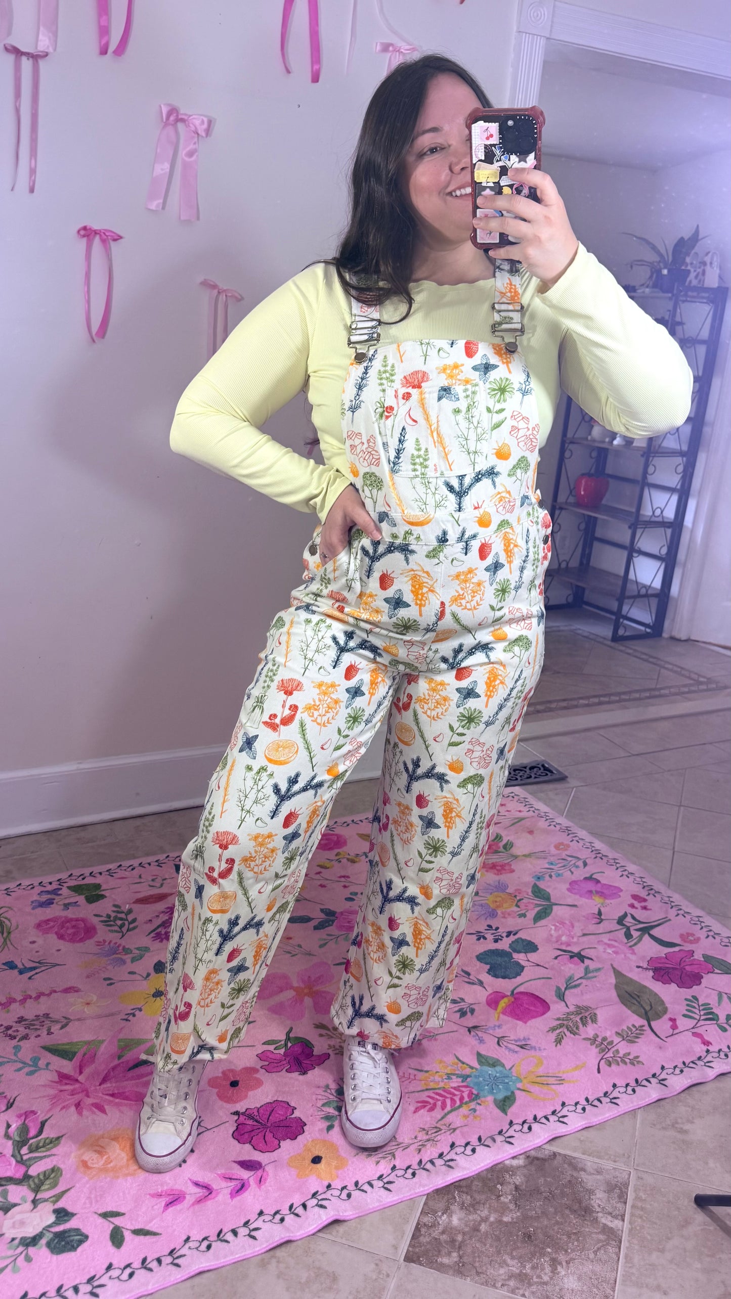Citrus Print Overalls