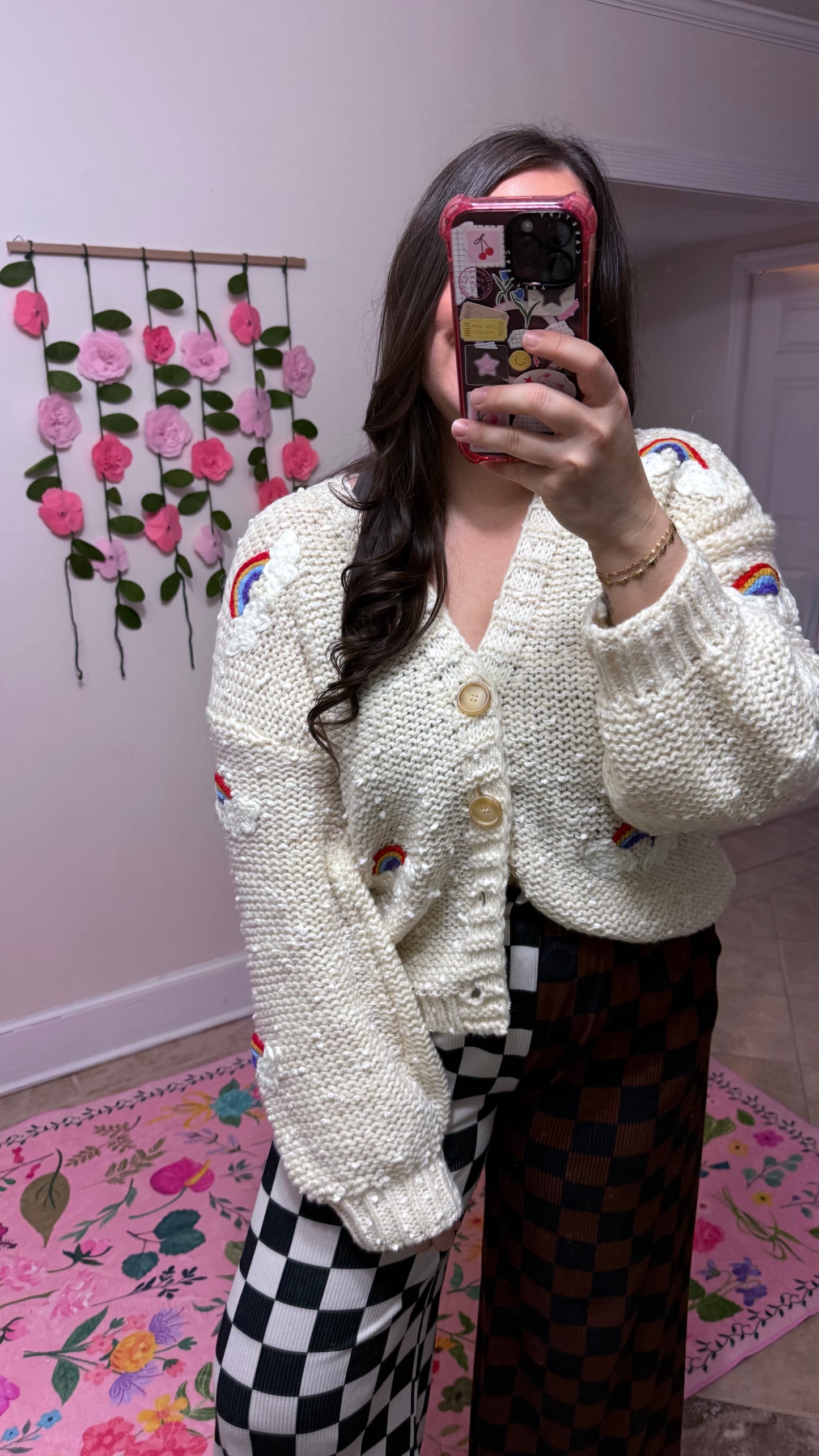 Chasing Rainbows Cardigan – Chunky Knit Rainbow Sweater