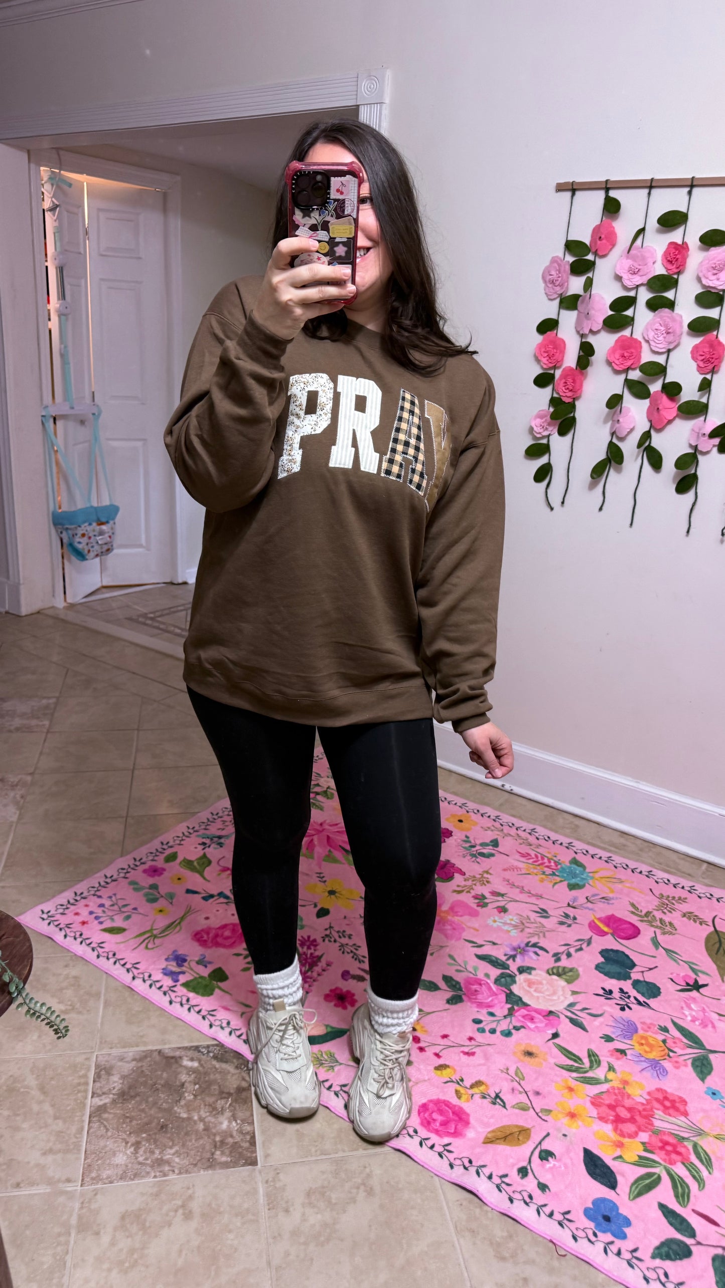 Pray Embroidered Sweatshirt
