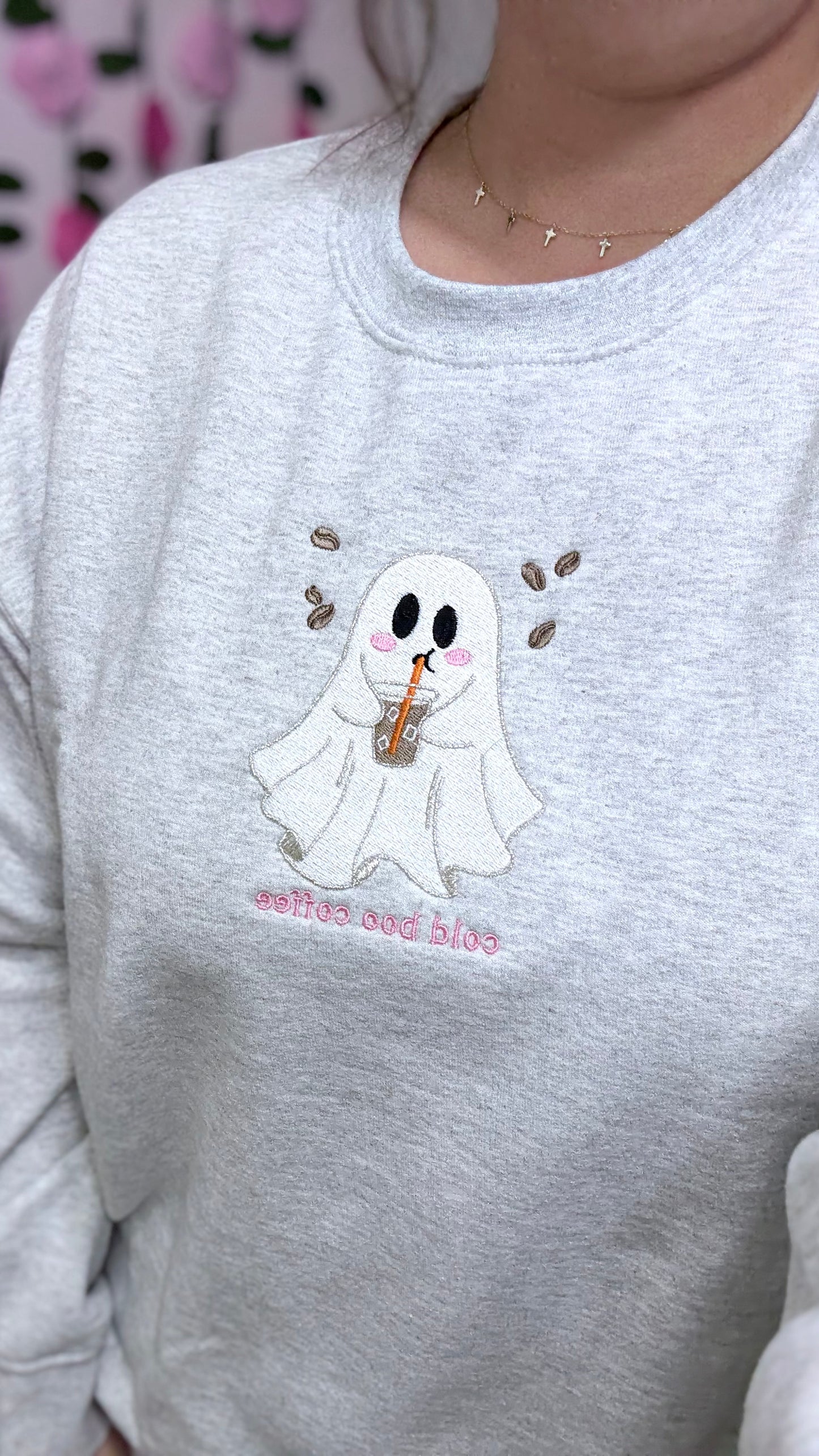 Cold Boo Embroidered Crewneck