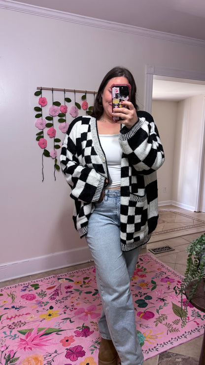 Checkmate Cozy Cardigan ♟️