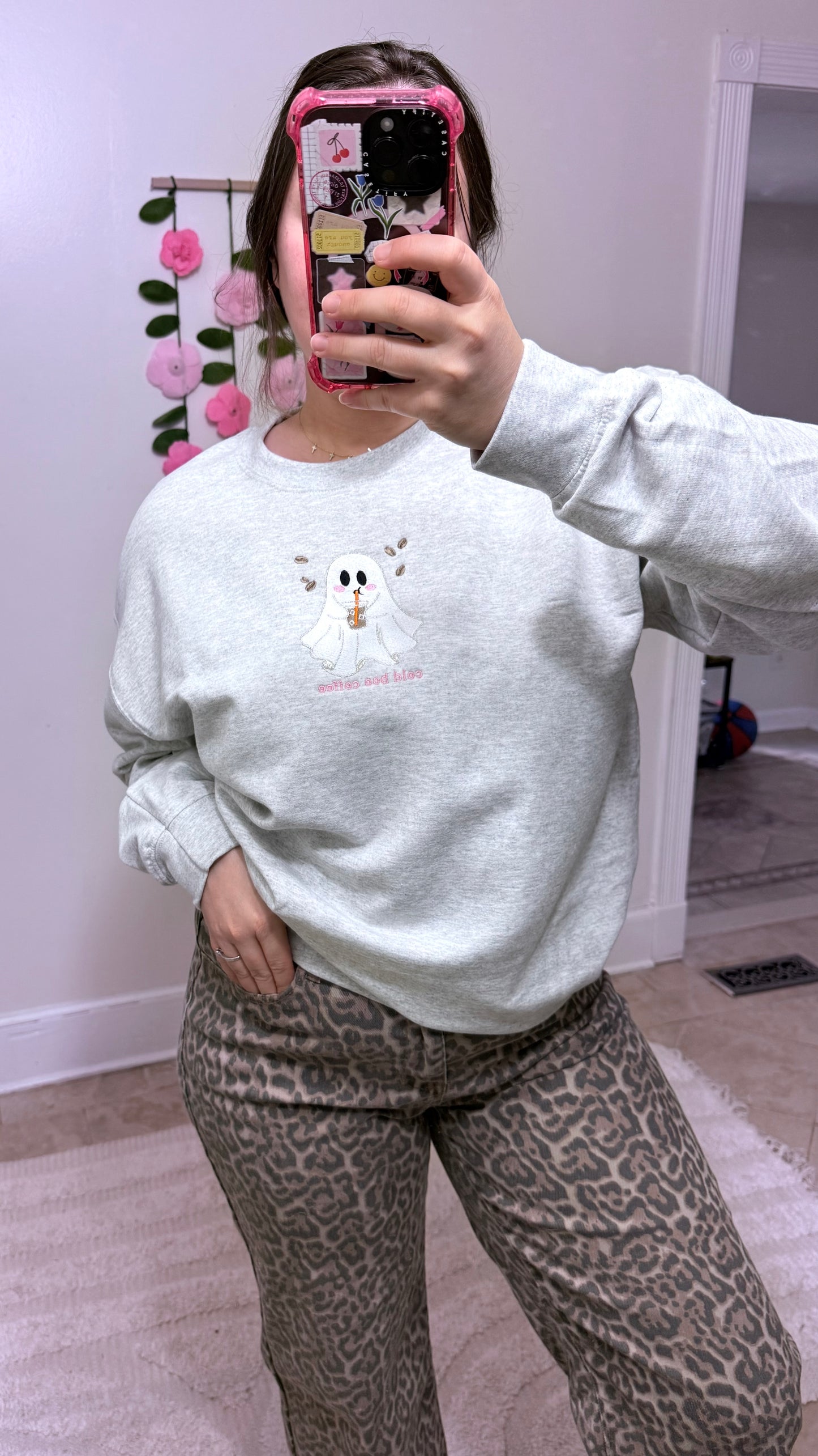 Cold Boo Embroidered Crewneck