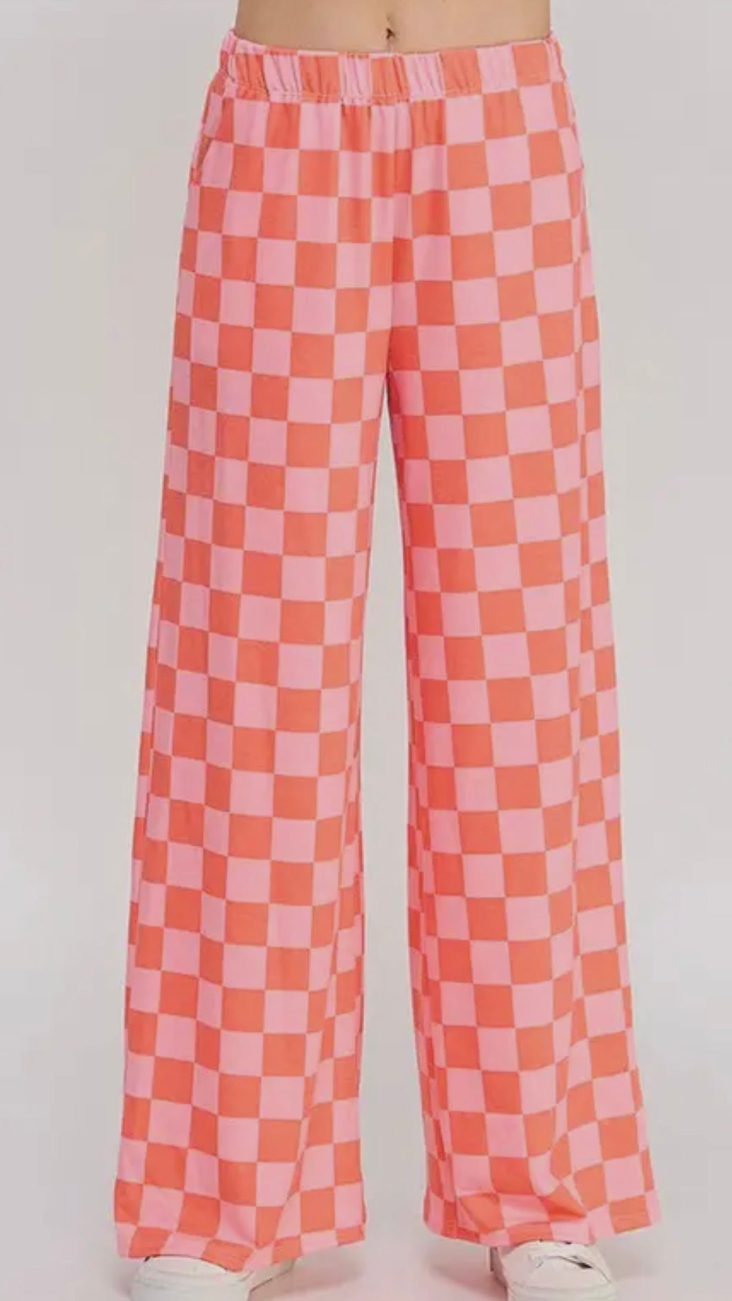 Pink Check Pants