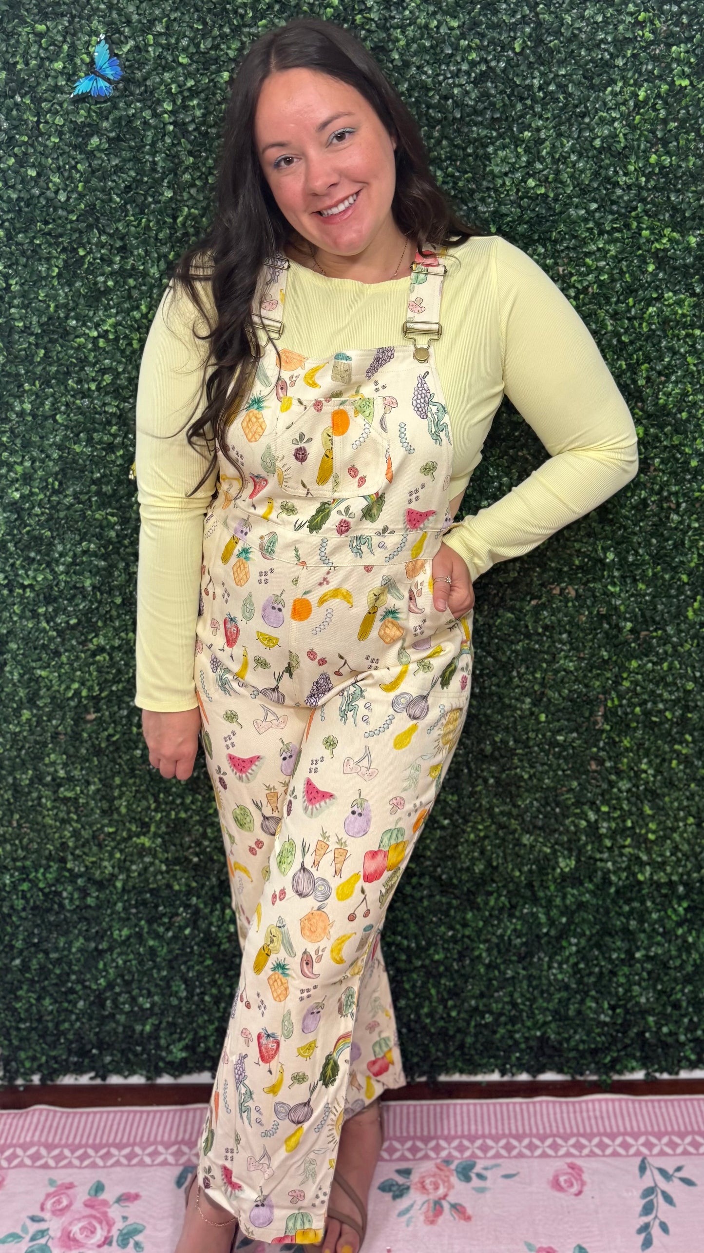 Cherries + Berries Overalls