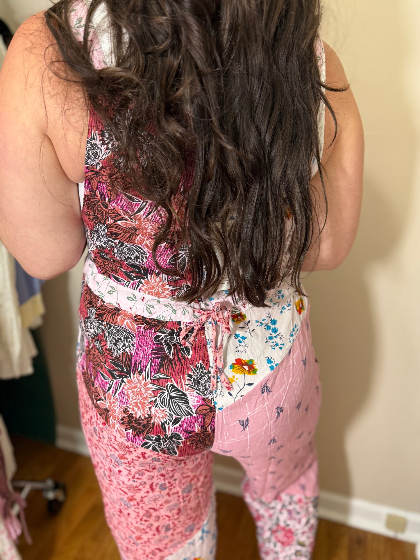 Petal Patch Overalls – Boho Floral Mix S/M