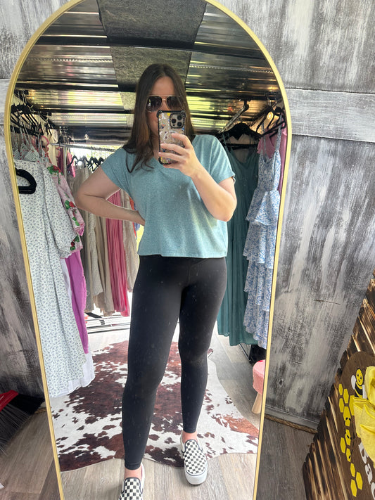 V Neck Crop Top