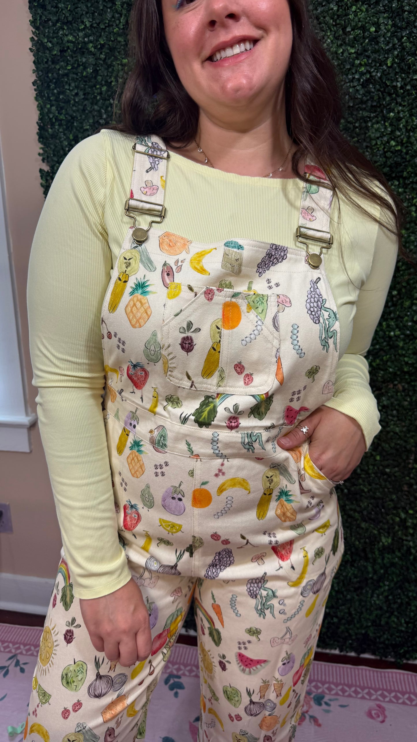 Cherries + Berries Overalls