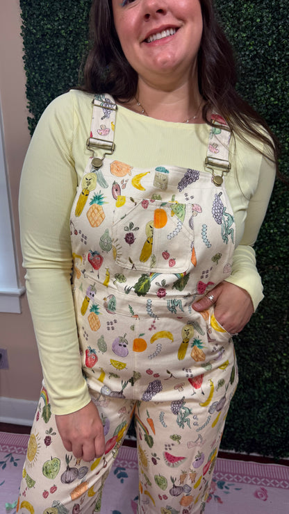 Cherries + Berries Overalls