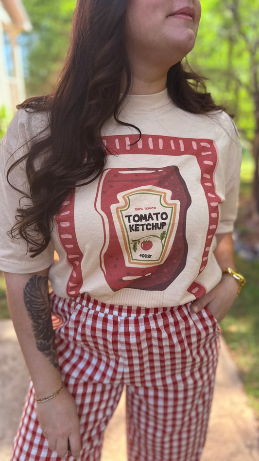 TOMATO KETCHUP GRAPHIC TEE