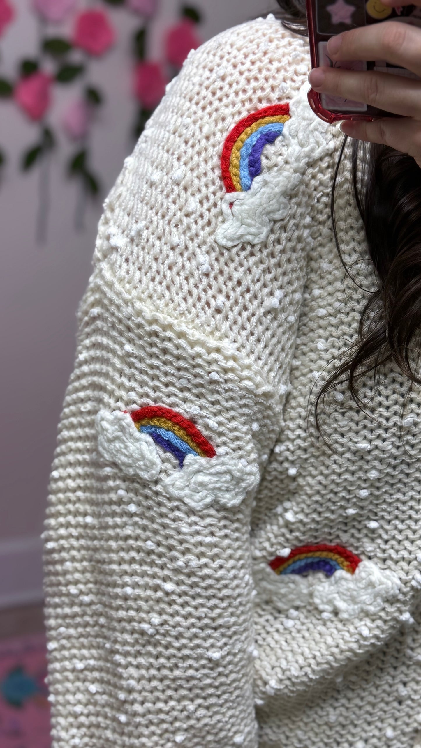 Chasing Rainbows Cardigan – Chunky Knit Rainbow Sweater