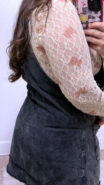 Weekend Washed Overall Dress