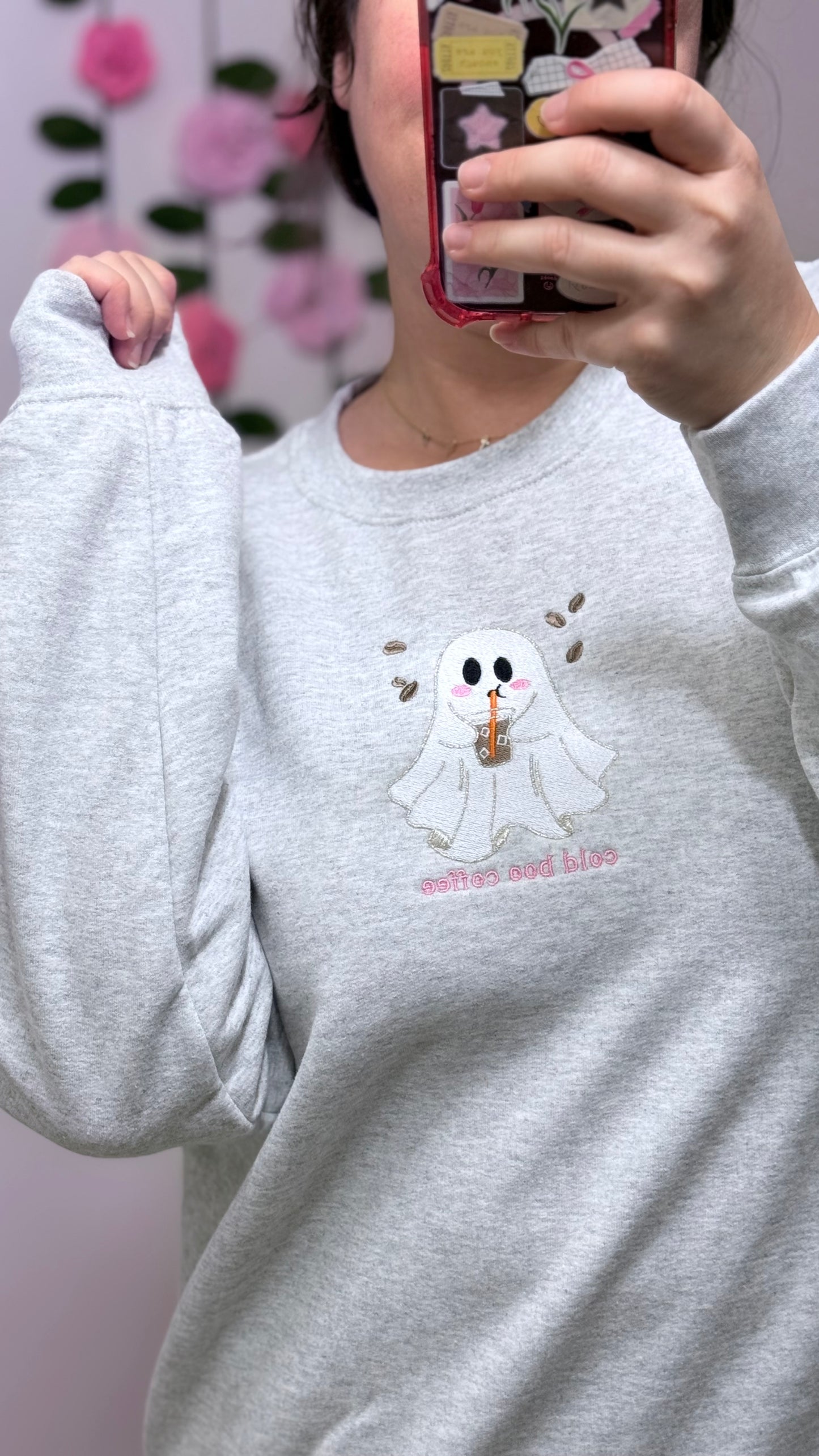 Cold Boo Embroidered Crewneck