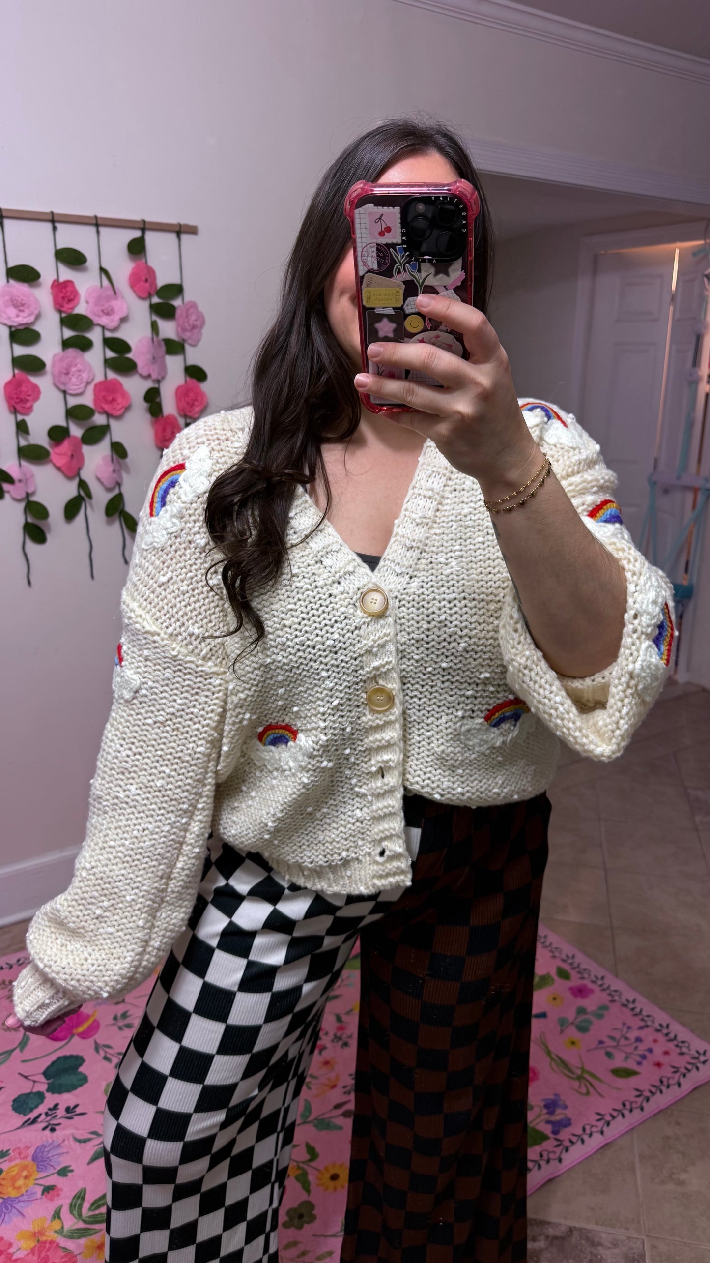 Chasing Rainbows Cardigan – Chunky Knit Rainbow Sweater