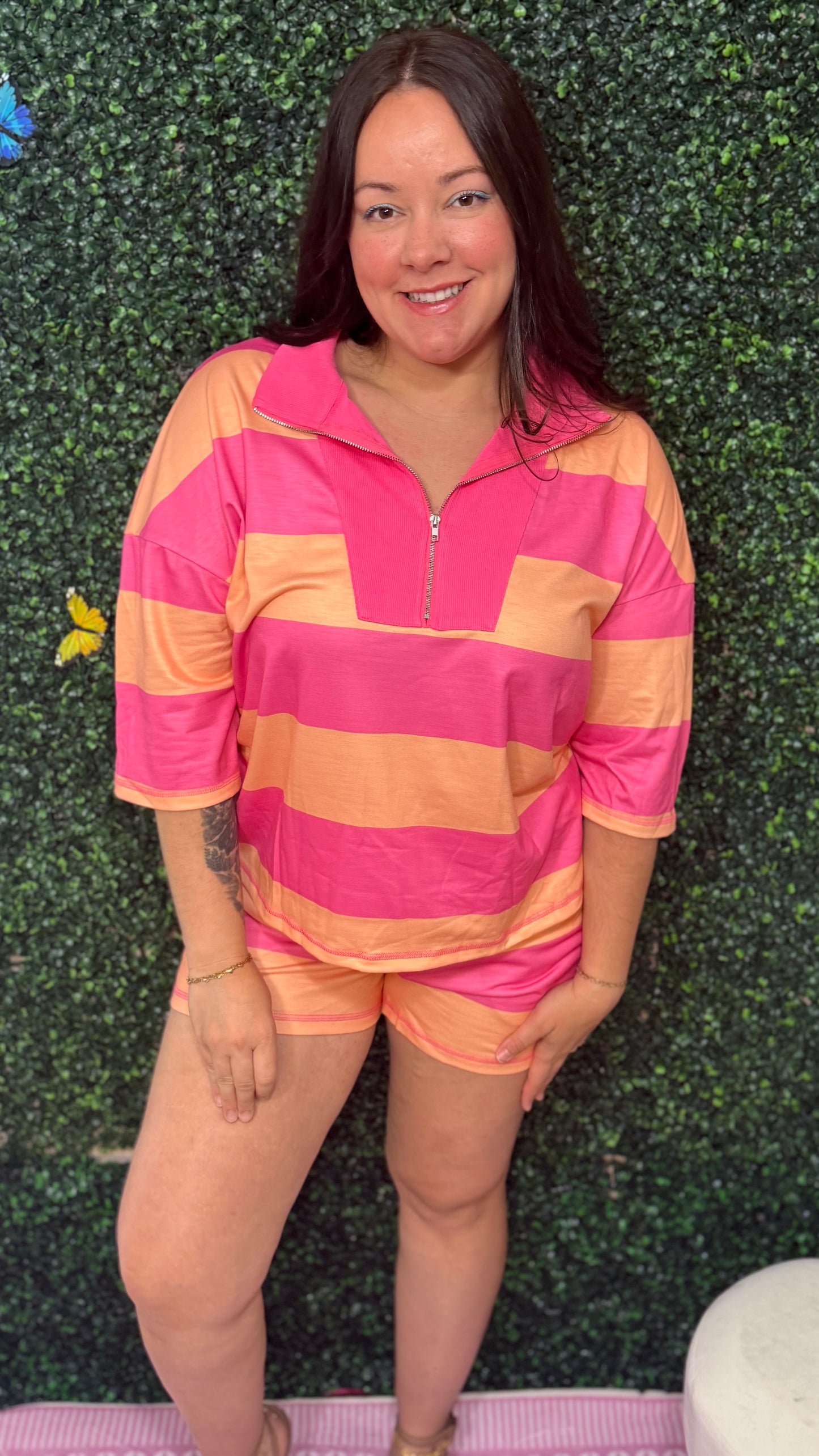 Orange Crush Shorts Set (S-XL)