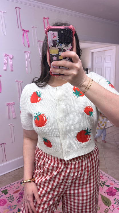 Fresh Pick Tomato Cardigan