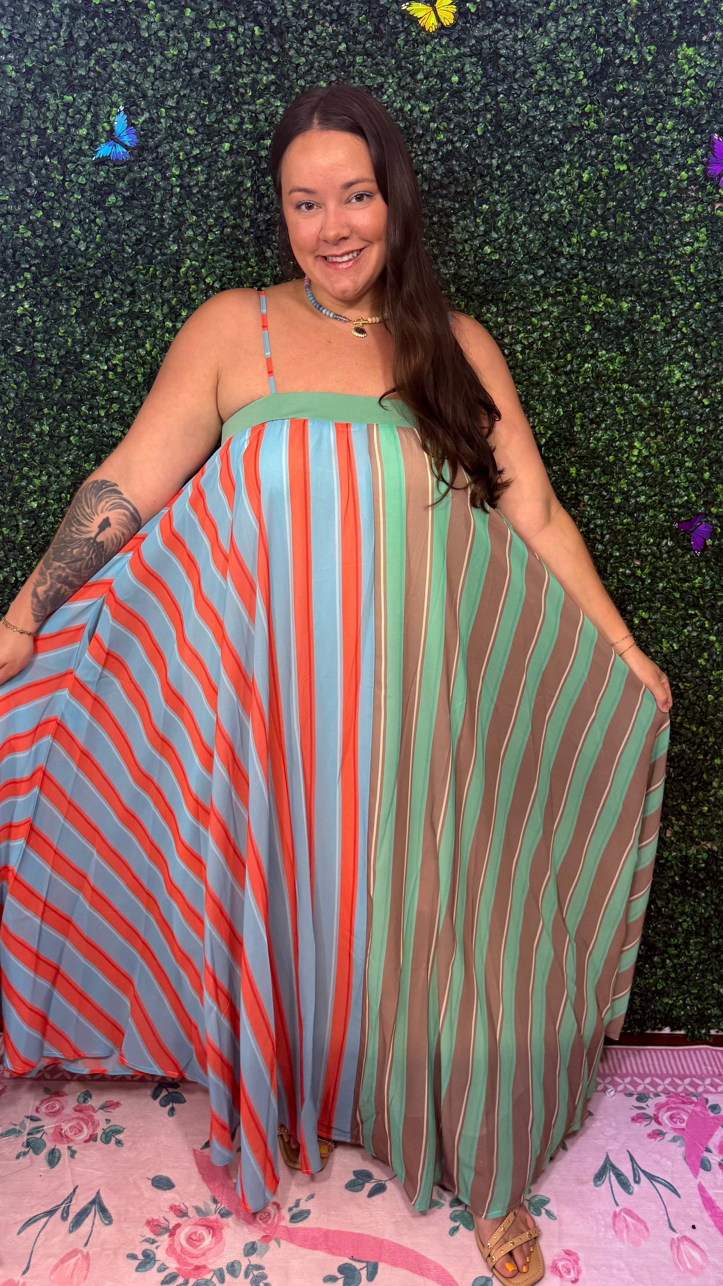 Serafina Striped Maxi