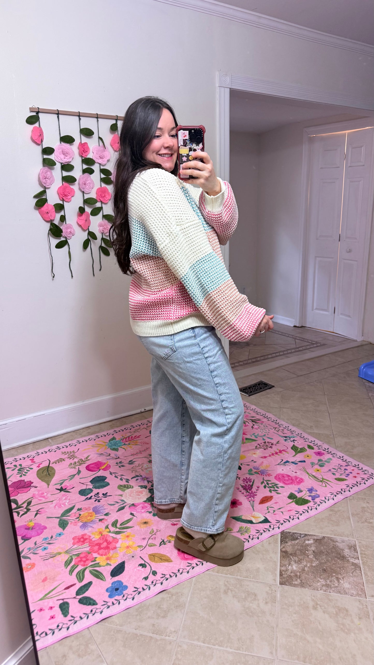 Pastel Colorblock Knit Sweater