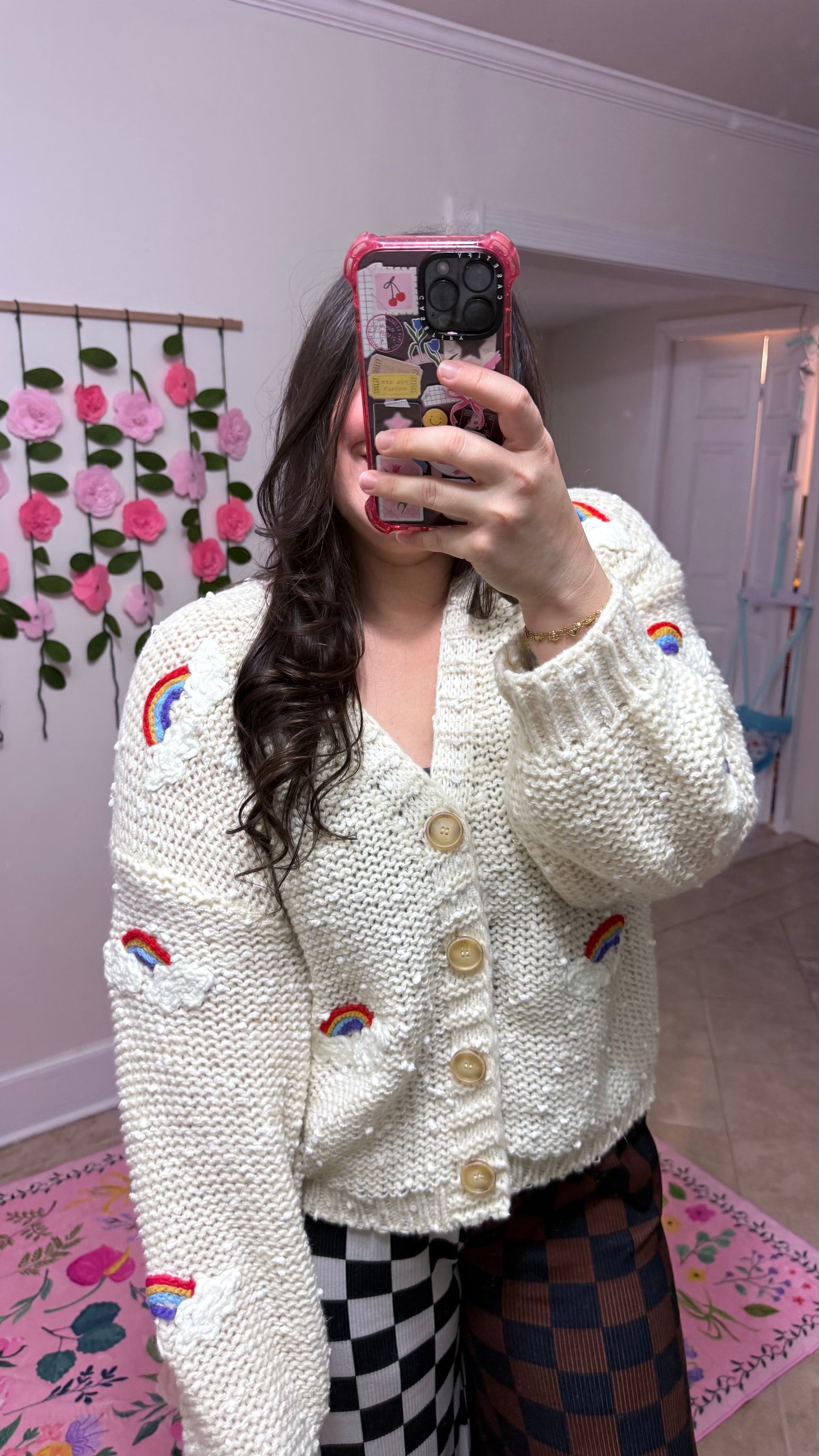 Chasing Rainbows Cardigan – Chunky Knit Rainbow Sweater