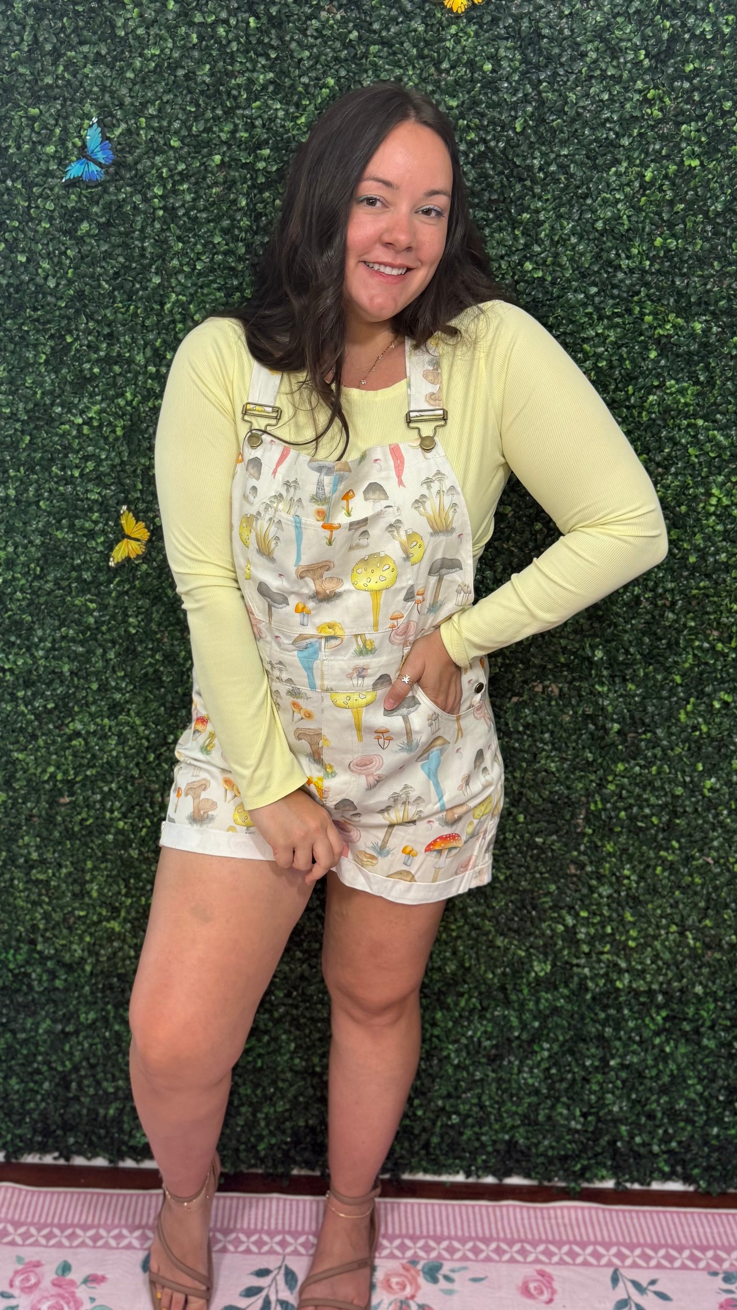 Whimsy Mushroom Shortalls