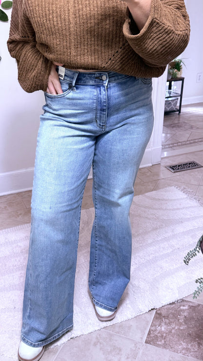 Judy Blue Vintage Wide Leg Jeans