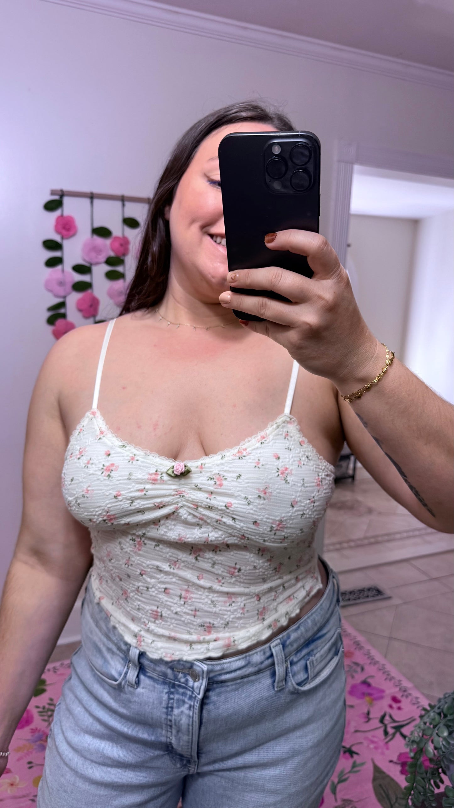 Lovelace Rosette Cami